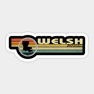Welsh Louisiana vintage 1980s style Sticker